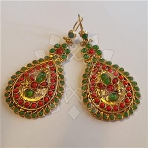 Fashion Handmade Artisan Brass  Statement Earring