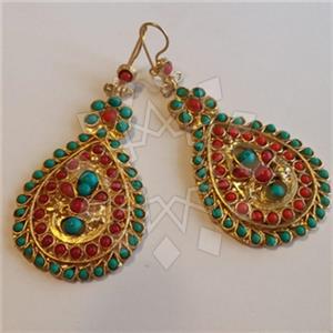 Fashion Handmade Artisan Brass  Statement Earring