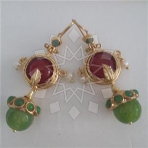 Fashion Handmade Artisan Brass  Statement Earring