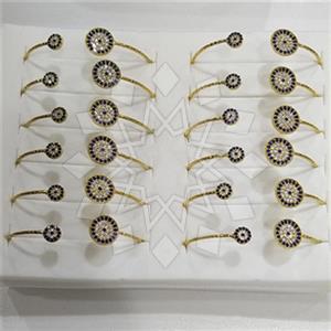 Fashion Evil Eye Gem and Crystals Bangle Bracelets Package