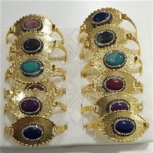 Fashion Gem and Crystals Bangle Bracelets Package