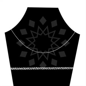 925 Sterling Silver Chain  Metal and Chain Necklace