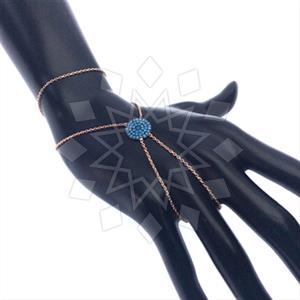 925 Sterling Silver Single Finger to Bracelet Hand Jewelry