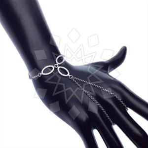 925 Sterling Silver Single Finger to Bracelet Hand Jewelry