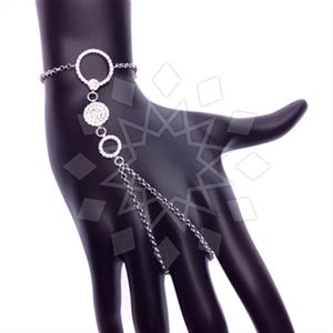 925 Sterling Silver Single Finger to Bracelet Hand Jewelry