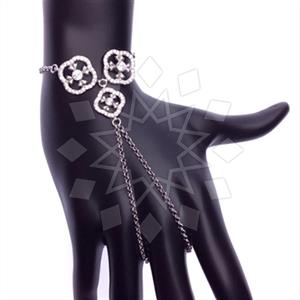 925 Sterling Silver Single Finger to Bracelet Hand Jewelry