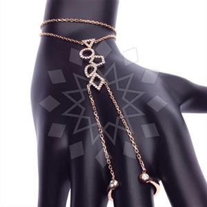 925 Sterling Silver Single Finger to Bracelet Hand Jewelry