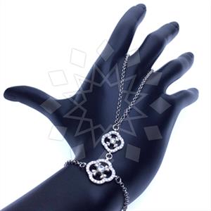 925 Sterling Silver Single Finger to Bracelet Hand Jewelry