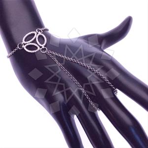 925 Sterling Silver Single Finger to Bracelet Hand Jewelry