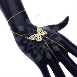 925 Sterling Silver Animal Single Finger to Bracelet Hand Jewelry