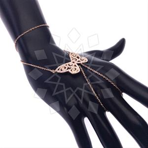 925 Sterling Silver Animal Single Finger to Bracelet Hand Jewelry