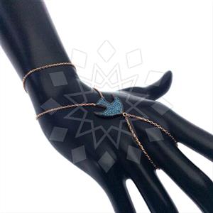 925 Sterling Silver Animal Single Finger to Bracelet Hand Jewelry