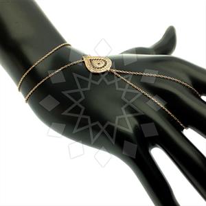 925 Sterling Silver Evil Eye Single Finger to Bracelet Hand Jewelry