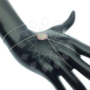 925 Sterling Silver Evil Eye Single Finger to Bracelet Hand Jewelry