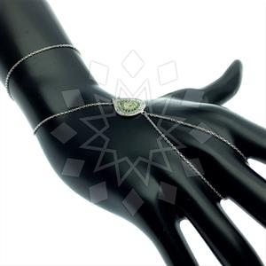 925 Sterling Silver Evil Eye Single Finger to Bracelet Hand Jewelry