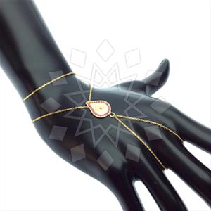 925 Sterling Silver Evil Eye Single Finger to Bracelet Hand Jewelry