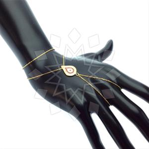 925 Sterling Silver Evil Eye Single Finger to Bracelet Hand Jewelry