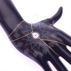 925 Sterling Silver Evil Eye Single Finger to Bracelet Hand Jewelry