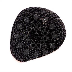 925 Sterling Silver Zirconia Pave  Cocktail Rings