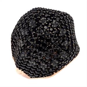 925 Sterling Silver Zirconia Pave  Cocktail Rings