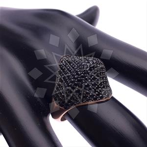 925 Sterling Silver Zirconia Pave  Cocktail Rings