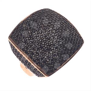 925 Sterling Silver Zirconia Pave  Cocktail Rings