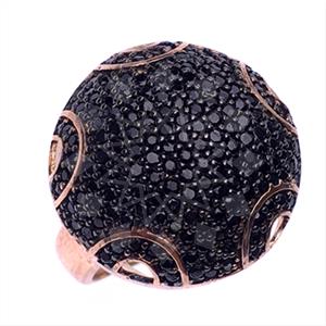 925 Sterling Silver Zirconia Pave  Cocktail Rings