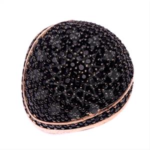 925 Sterling Silver Zirconia Pave  Cocktail Rings