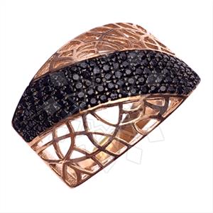 925 Sterling Silver Zirconia Pave  Cocktail Rings