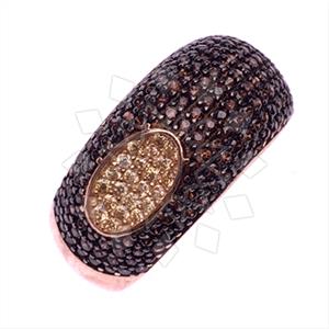 925 Sterling Silver Zirconia Pave  Cocktail Rings