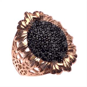 925 Sterling Silver Zirconia Pave  Cocktail Rings