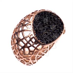 925 Sterling Silver Zirconia Pave  Cocktail Rings