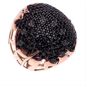 925 Sterling Silver Zirconia Pave  Cocktail Rings