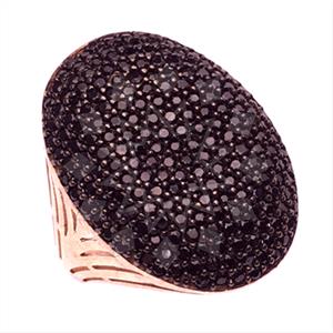 925 Sterling Silver Zirconia Pave  Cocktail Rings