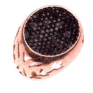 925 Sterling Silver Zirconia Pave  Cocktail Rings