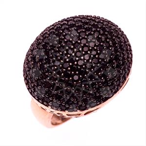 925 Sterling Silver Zirconia Pave  Cocktail Rings