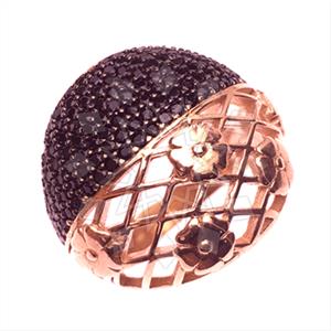 925 Sterling Silver Zirconia Pave  Cocktail Rings