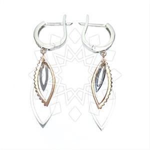 925 Sterling Silver Modern  Dangle Earrings