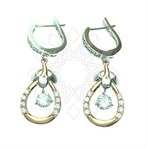 925 Sterling Silver Modern  Dangle Earrings