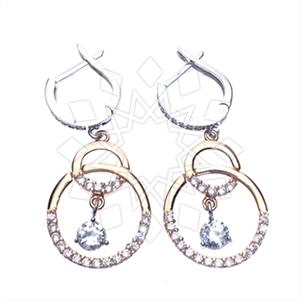 925 Sterling Silver Modern  Dangle Earrings