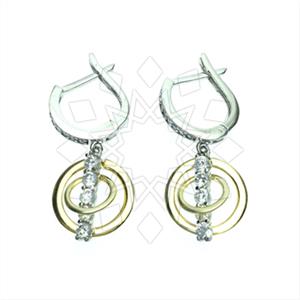 925 Sterling Silver Modern  Dangle Earrings