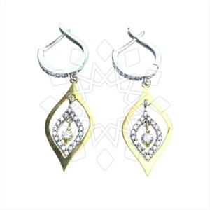 925 Sterling Silver Modern  Dangle Earrings