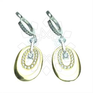 925 Sterling Silver Modern  Dangle Earrings