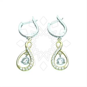 925 Sterling Silver Heart Dangle Earrings