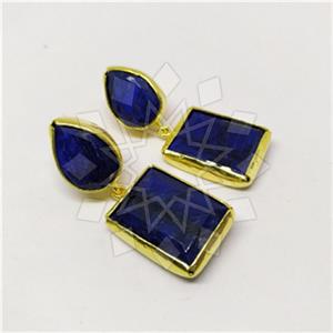 Fashion Classic Turkish Gemstone  Double Drop Earrings