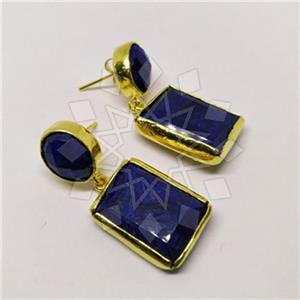 Fashion Classic Turkish Gemstone  Double Drop Earrings