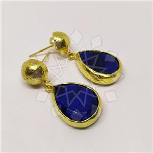 Fashion Classic Turkish Gemstone  Double Drop Earrings