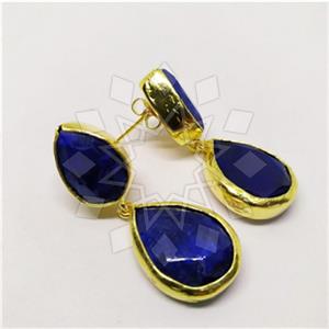 Fashion Classic Turkish Gemstone  Double Drop Earrings