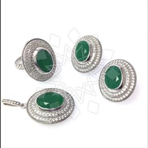 925 Sterling Silver Ring Earring Pendant Sets