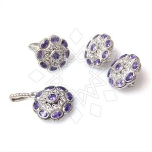 925 Sterling Silver Ring Earring Pendant Sets